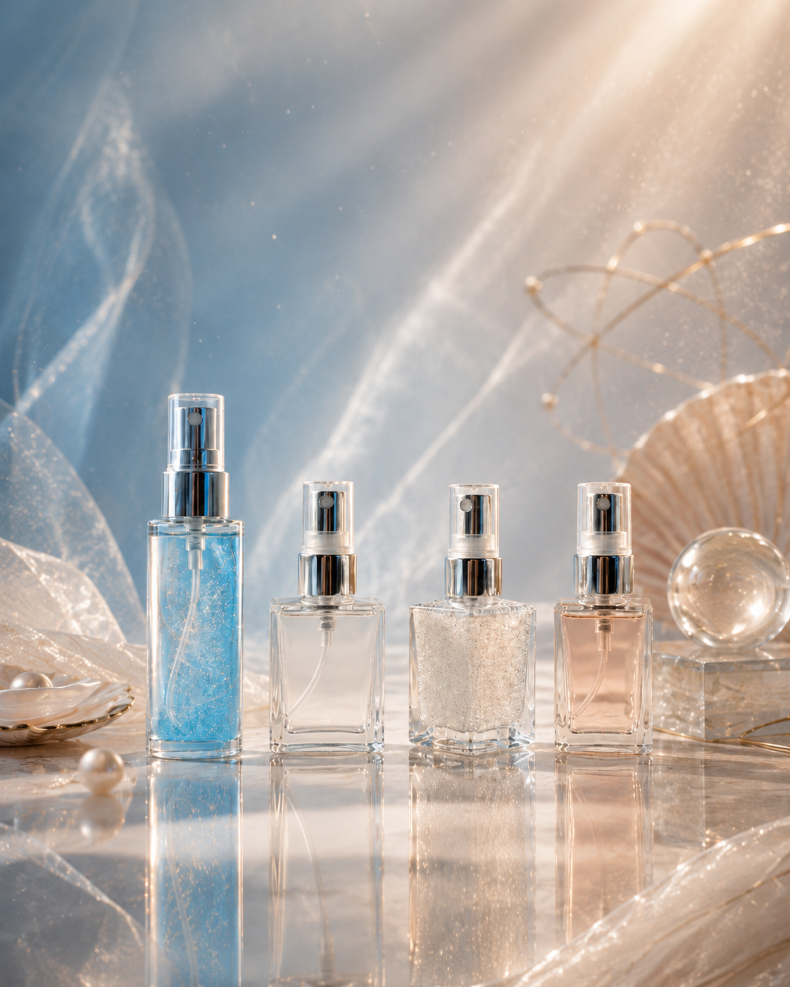 A coleção Luquimia — os quatro perfumes